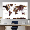World Map Canvas Print – Detailed Map of the World Wall Art by MyGreatCanvas | Canvas Wall Art Prints | Photo Prints & Wall Decor