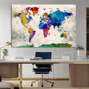 World Map Canvas Print – Framed Travel Map Wall Art for by MyGreatCanvas | Canvas Wall Art Prints | Photo Prints & Wall Decor