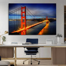 Large Wall Art San Francisco Canvas Print - Wonderful Golden