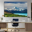 Mount Cook and Lake Pukaki Canvas Wall Art Print – Majestic by MyGreatCanvas | Canvas Wall Art Prints | Photo Prints & Wall Decor