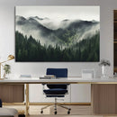 Misty Forest Canvas Print Wall Art Premium Canvas Print a