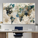 Framed Vintage World Map Wall Art – Abstract Map Canvas by MyGreatCanvas | Canvas Wall Art Prints | Photo Prints & Wall Decor