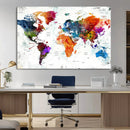 World Map Canvas Print – Framed Travel Map Wall Art for by MyGreatCanvas | Canvas Wall Art Prints | Photo Prints & Wall Decor