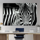 Zebra Wall Art – Zebra Close Up Wall Art – Framed Black by MyGreatCanvas | Canvas Wall Art Prints | Photo Prints & Wall Decor