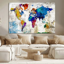 World Map Canvas Print – Framed Travel Map Wall Art for by MyGreatCanvas | Canvas Wall Art Prints | Photo Prints & Wall Decor