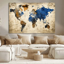 World Map Canvas Print – Detailed Map of the World Wall Art by MyGreatCanvas | Canvas Wall Art Prints | Photo Prints & Wall Decor