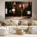 Red Wine and Bottle Canvas Print by MyGreatCanvas | Canvas Wall Art Prints | Photo Prints & Wall Decor