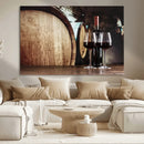 Wine and Barrel Wall Art Canvas Print by MyGreatCanvas | Canvas Wall Art Prints | Photo Prints & Wall Decor