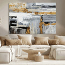 Abstract Painting Canvas Wall Art Print Paint Drip Art Brush