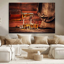 Whiskey and Cigar Canvas Wall Art | 3 Panel Bar Room Decor by MyGreatCanvas | Canvas Wall Art Prints | Photo Prints & Wall Decor