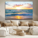 Coastal Wall Art - Vintage World Map Canvas Print with