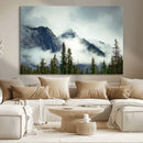 Mountain Mist Canvas Wall Art Print | 3-Panel Foggy Forest by MyGreatCanvas | Canvas Wall Art Prints | Photo Prints & Wall Decor