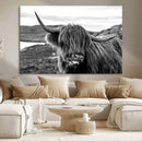 Longhorn Steer Canvas Print Wall Art, Highland Cow Canvas by MyGreatCanvas | Canvas Wall Art Prints | Photo Prints & Wall Decor