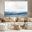 Blue Ocean Abstract Artwork Wall Art Canvas Print