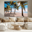 Palm Beach Tropical Island Wall Art Canvas Print by MyGreatCanvas | Canvas Wall Art Prints | Photo Prints & Wall Decor