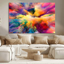 Blazing Vibrant Colors Cloud Wall Art Canvas Print