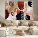 Boho Wall Art Canvas Print Set Mid-Century Prints Bohemian