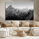 Everest Himalaya Mountain Peaks Black & White Triptych