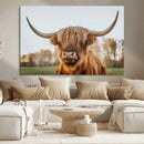 Highland Cow Animal Scottish Cattle Art Print Farmhouse Wall