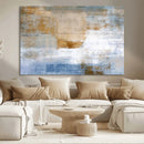 Blue Multi Panel Abstract Wall Art Canvas, Abstract Blue and