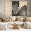 Tree Rings Canvas Wall Art Print – Minimalist Natural