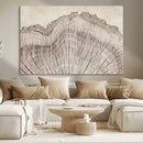 Tree Ring Wall Art Triptych, Rustic Wood Ring Canvas Print,