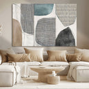 Canvas Print Wall Art Abstract Art Boho, Framed Boho Decor