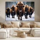 Buffalo Wall Art Canvas Print, American Bison Herd Wall Art by MyGreatCanvas | Canvas Wall Art Prints | Photo Prints & Wall Decor