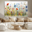 Colorful Wildflower Canvas Wall Art - Vibrant Floral