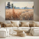Golden Fields Canvas Wall Art Print – Serene Landscape of