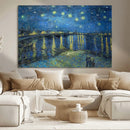 Vincent van Gogh Starry Night over the Rhone Abstract Wall