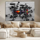 RedBull Formula 1 Canvas Wall Art Print