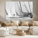 Yacht Sailboat Regatta Canvas Wall Art Canvas Print