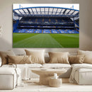 Chelsea FC Soccer Team Print - Stamford Bridge Stadium Wall