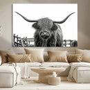 Longhorn Canvas Print, Bighorn Cow Wall Art Canvas Print by MyGreatCanvas | Canvas Wall Art Prints | Photo Prints & Wall Decor