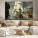 Pirate Ship War Wall Art Canvas Print by MyGreatCanvas | Canvas Wall Art Prints | Photo Prints & Wall Decor