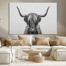 Farmhouse Longhorn Wall Art Canvas Print, Longhorn Texas by MyGreatCanvas | Canvas Wall Art Prints | Photo Prints & Wall Decor