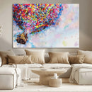 Don't Look Up Movie Canvas Wall Art - Vibrant Floating House