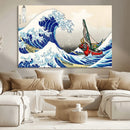 Katsushika Hokusai Kanagawa Giant Wave Wall Art Canvas Print