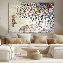 Banksy Wall Art - Banksy Girl Butterfly Graffiti Wall Art