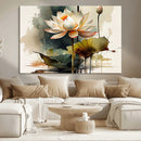 Lotus Flower Watercolor Canvas Print – A Symbol of Serenity by MyGreatCanvas | Canvas Wall Art Prints | Photo Prints & Wall Decor