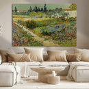 Vincent van Gogh Garden at Arles Wall Art Canvas Print