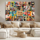Abstract Art Collage Wall Art Canvas Print – Framed, Ready
