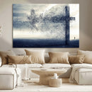 Jesus and the Fading Cross Wall Art Print – Symbol of Faith, by MyGreatCanvas | Canvas Wall Art Prints | Photo Prints & Wall Decor