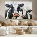 Vintage Baby and Mom Cattle Wall Art Canvas Print by MyGreatCanvas | Canvas Wall Art Prints | Photo Prints & Wall Decor