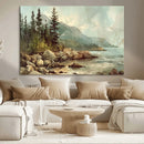 Abstract Acadia National Park Wall Art Canvas Print -