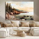 Serene Coastal View of Acadia National Park Wall Art -