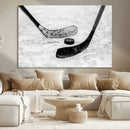Winter Ice Hockey Sport Canvas Wall Art Print - Hockey Wall by MyGreatCanvas | Canvas Wall Art Prints | Photo Prints & Wall Decor