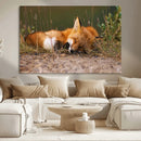 Sleeping Fox Wall Art Canvas Print, Farmhouse Wall Decor and by MyGreatCanvas | Canvas Wall Art Prints | Photo Prints & Wall Decor