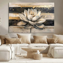 Lotus Flower Wall Art – Framed Abstract Floral Canvas by MyGreatCanvas | Canvas Wall Art Prints | Photo Prints & Wall Decor